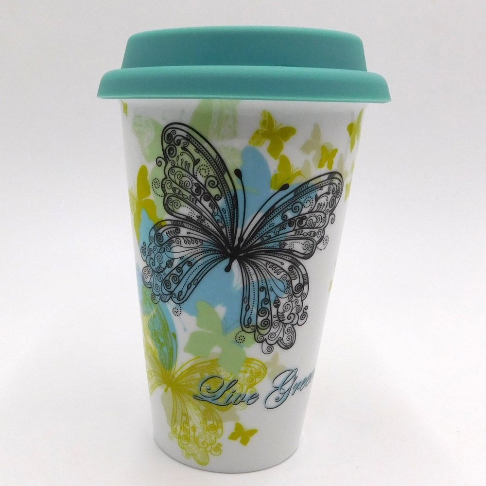 lenox butterfly meadow travel mug live green